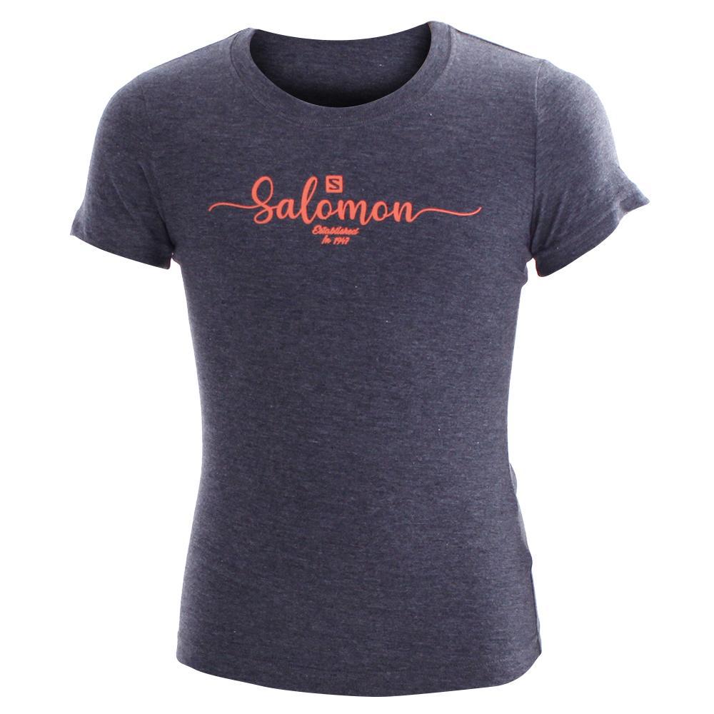SALOMON VINTAGE SS G Philippines - Kids' Tee Shirt - Grey | 541706-MOH